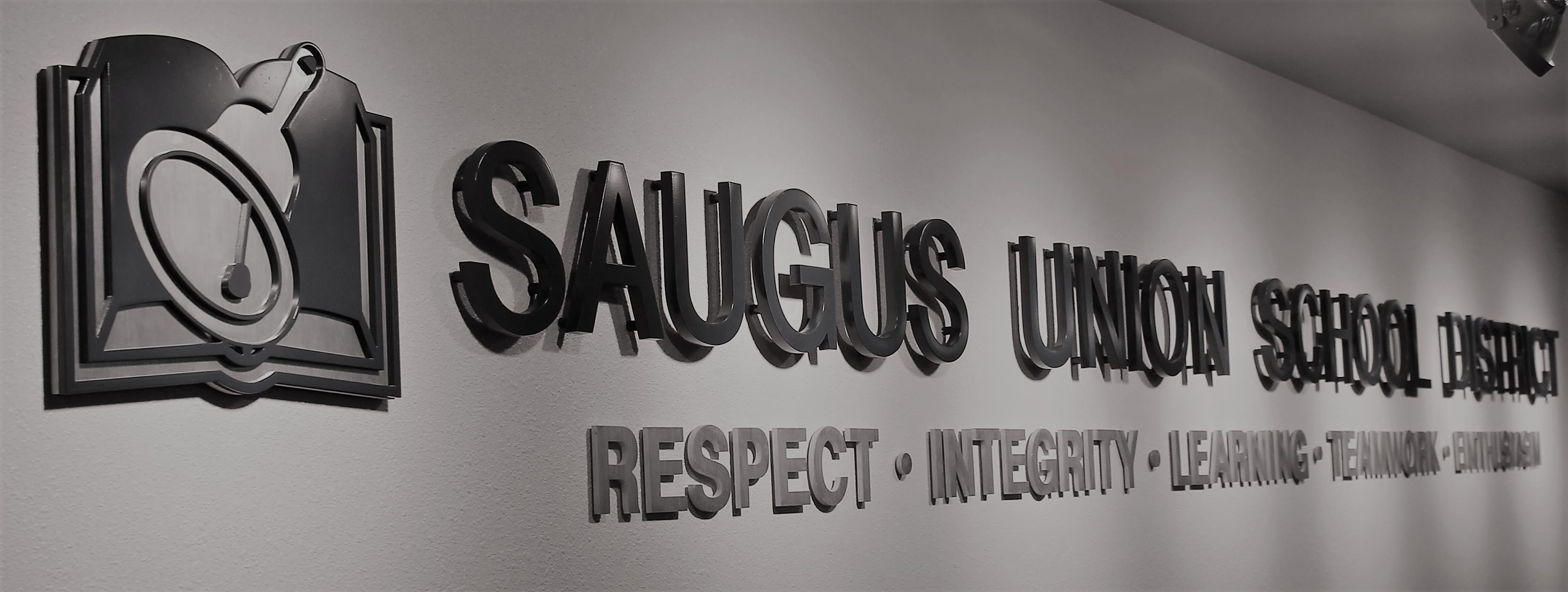 Saugus Union School District sign